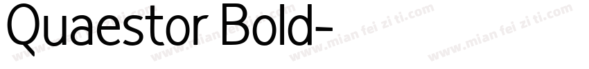 Quaestor Bold字体转换